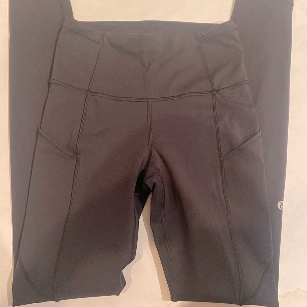 Lululemon Fast and Free High-Rise Tight 7 Pocket Size 4 Black